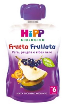 HiPP Frutta Frullata Pera Prugna e Ribes Nero 90 g Sciroppo