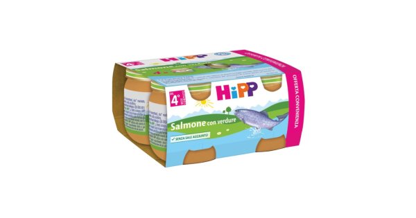 Hipp Omog Salmone/Verd 4X80G 4x80 g Pappa — confronto prezzi