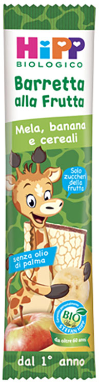 Hipp bio barretta alla frutta mela/banana/cereali 23 g
