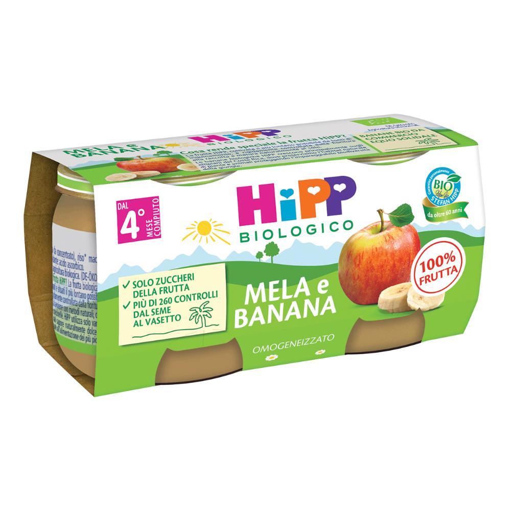 Hipp omog mela/banana 2x80g