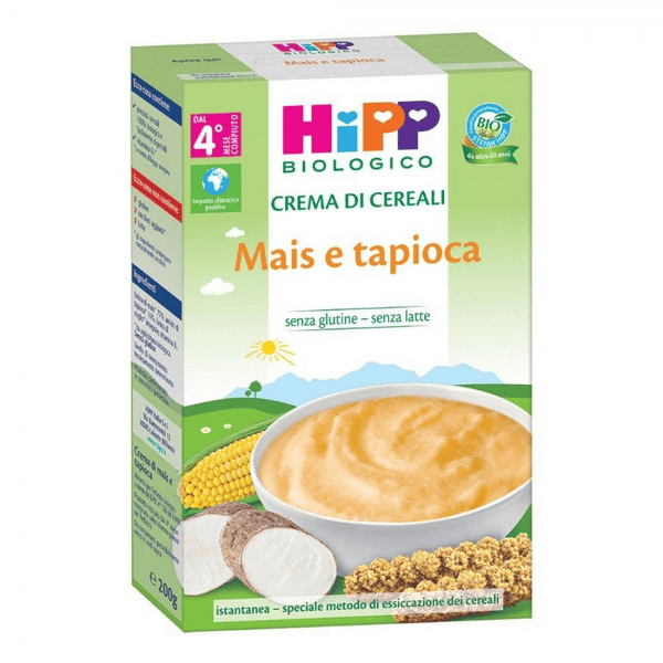 Hipp Biologico crema di Mais e Tapioca istantanea 200 g
