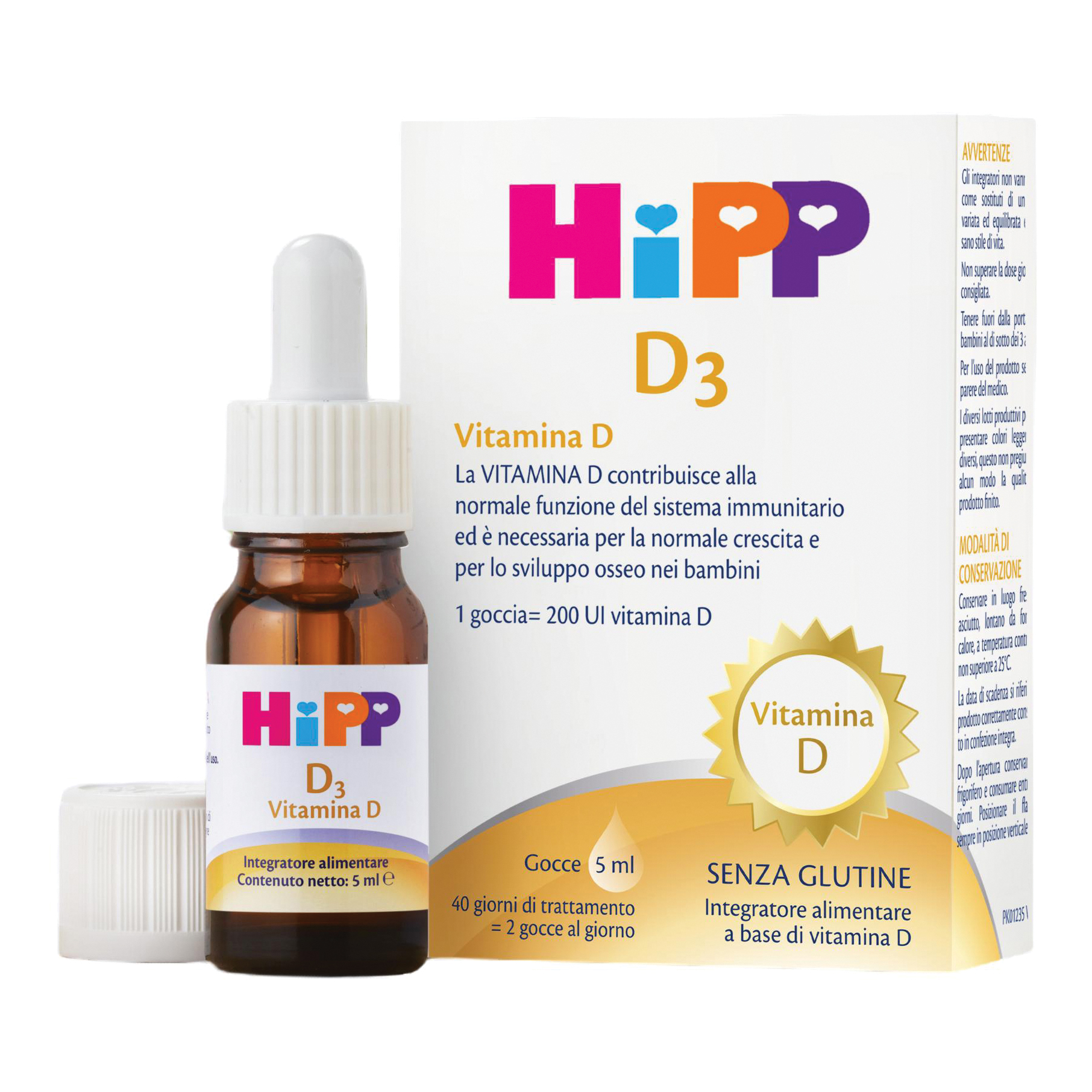 Hipp D3 Integratore Di Vitamina D 5 ml