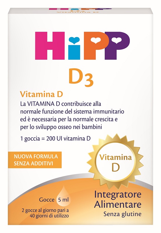 HiPP D3 Integratore Vitamina D in Gocce Sostegno al Sistema Immunitario e alla Crescita Ossea, 5ml — confronto prezzi