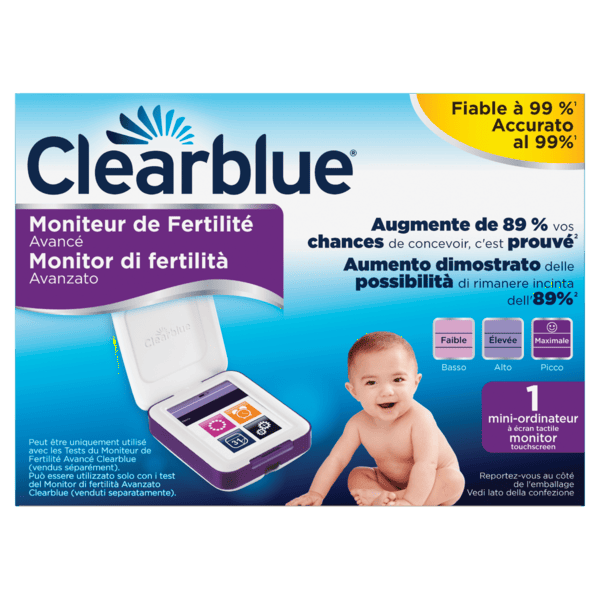 Monitor Di Fertilità Clearblue Avanzato Aumenta Le Tue Probabilità Di Rimanere Incinta 1 Monitor (Stick di Test venduti separatamente)