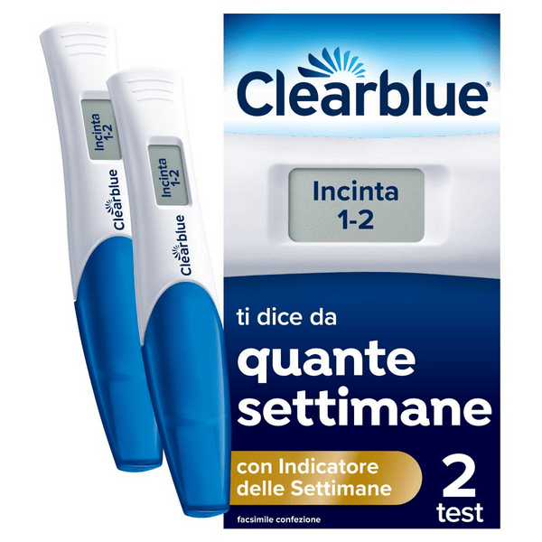 Clearblue Test di Gravidanza Con Indicatore delle Settimane 2 Test