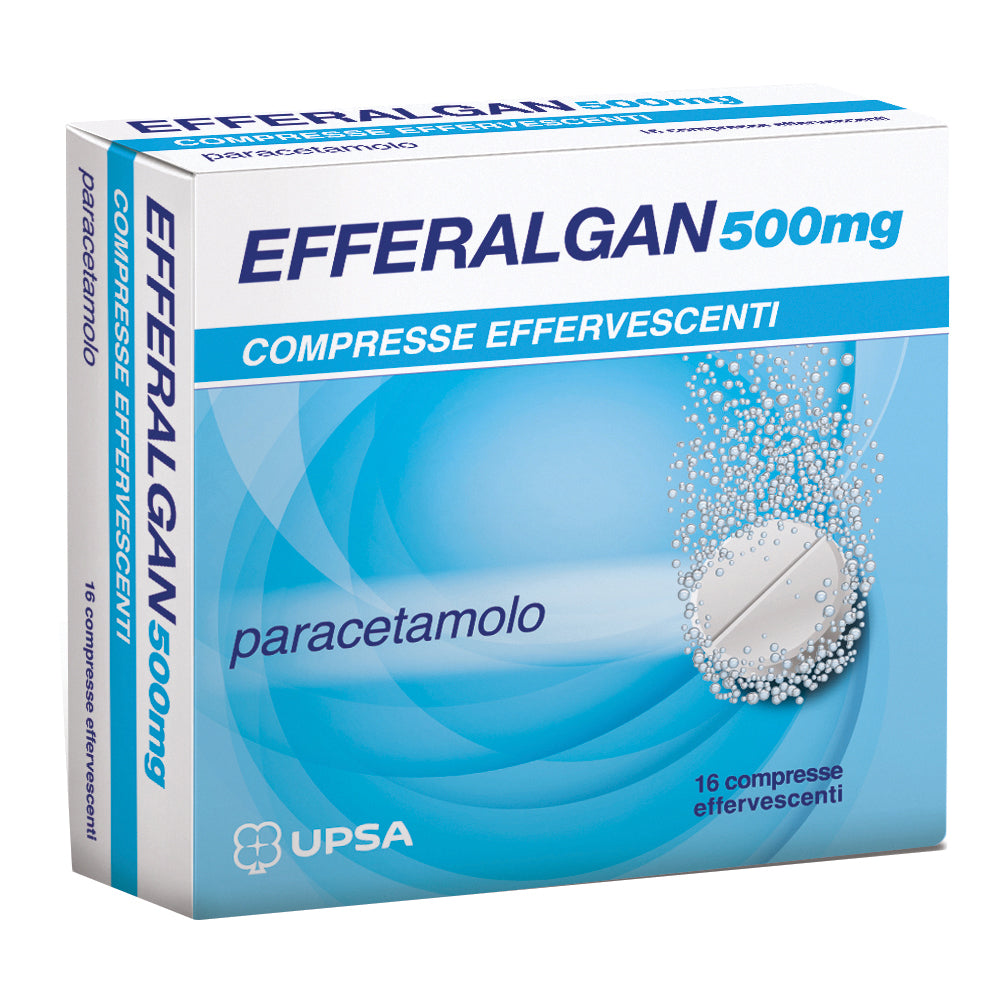 Efferalgan 500 Mg Dolore e Febbre Paracetamolo 16 Compresse Effervescenti