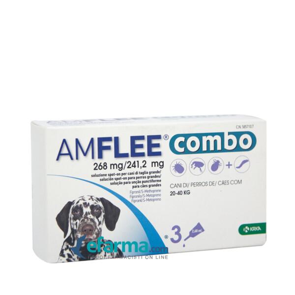 Amflee Combo Cani 20-40 Kg 268mg+241,2mg 3 Pipette — confronto prezzi