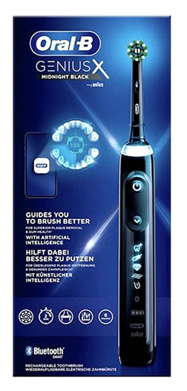 Oral-B Genius X Adulto Spazzolino oscillante Nero 1 pz da denti