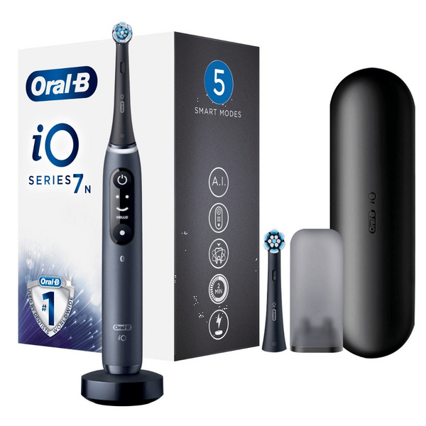Oral-b io 7 black spazzolino elettrico + 2 refill