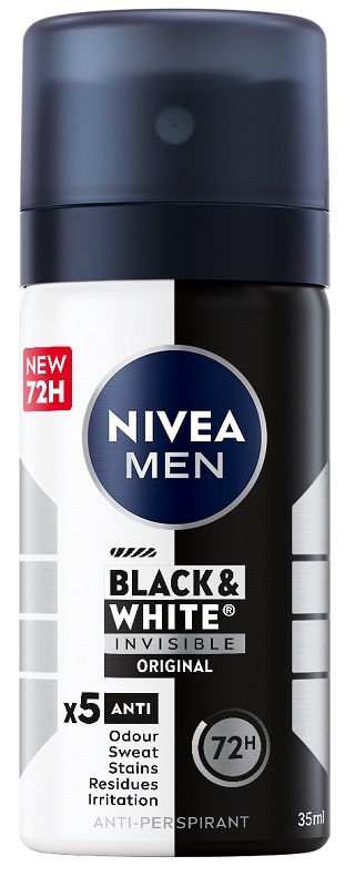 Nivea men black&white invisible original spray mini 35 ml — confronto prezzi