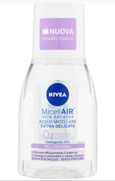 Nivea Micellair Acqua Micellare Extra Delicata Mini 100 ml Make up
