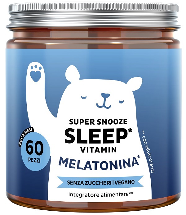 Super Snooze Sleep Vitamin Melatonina Integratore Per Sonno E Addormentamento 30 Gommose
