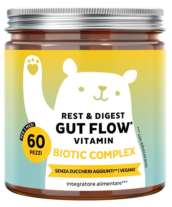 Bears with benefits rest&digest gut flow vitamin 60 caramelle gommose con edulcoranti senza zuccheri — confronto prezzi