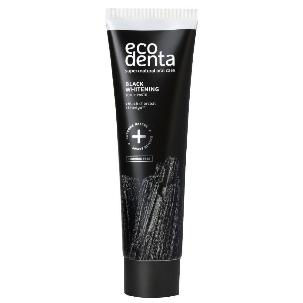 ecodenta Dentifricio sbiancante nero al carbone vegetale 100 ml