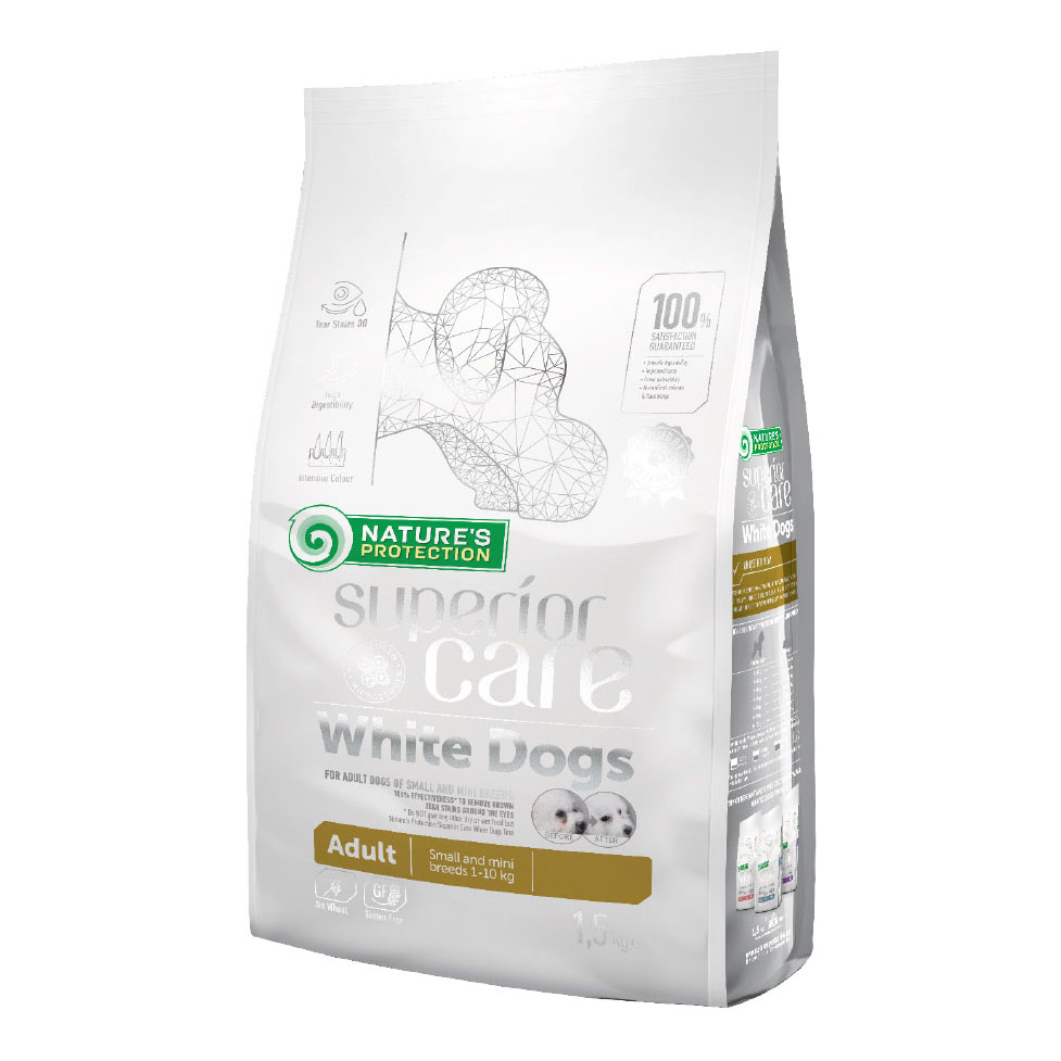 Nature's protection superior care dog white lamb adult small breed 1,5 kg