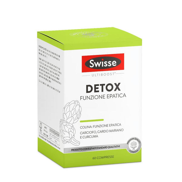 Swisse Detox Funzione Epatica Integratore Fegato 60 Compresse — confronto prezzi
