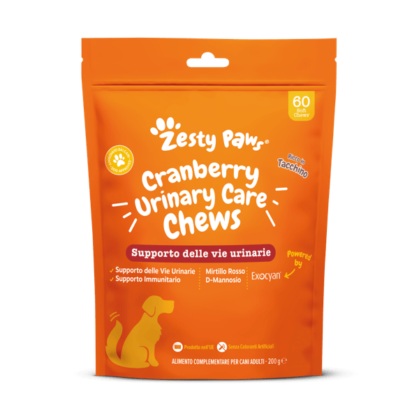Zesty Paws Cranberry Per il Supporto delle Vie Urinarie 60 Chews — confronto prezzi