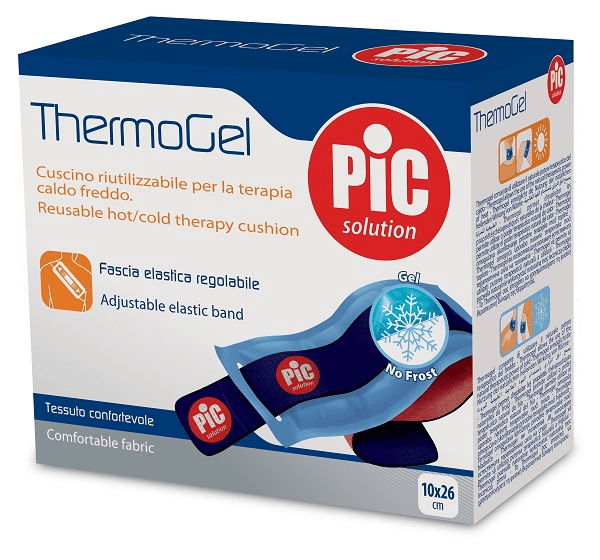 Pic Solution ThermoGel Cuscino Riutilizzabile per Terapia Caldo Freddo 10x26 cm con Fascia Elastica Regolabile — confronto prezzi