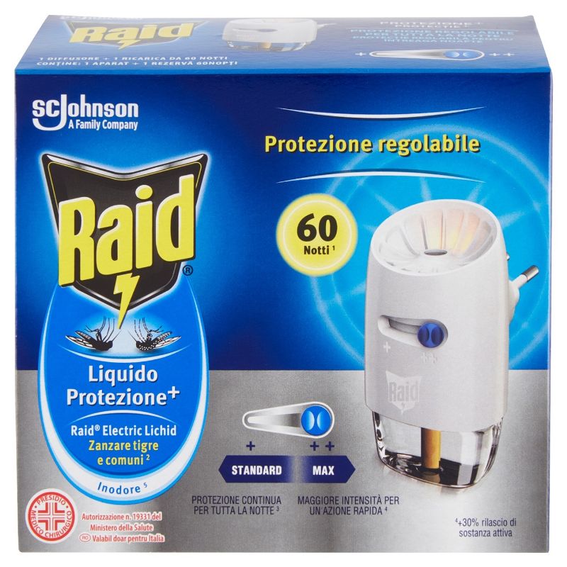 RAID - Liquido Protezione+ - Diffusore Elettrico + Ricarica 60 Giorni — confronto prezzi