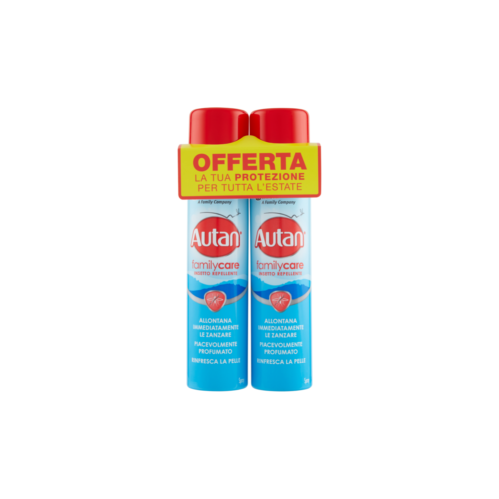 AUTAN - Family Care Spray Insetto Repellente 2x100 Ml