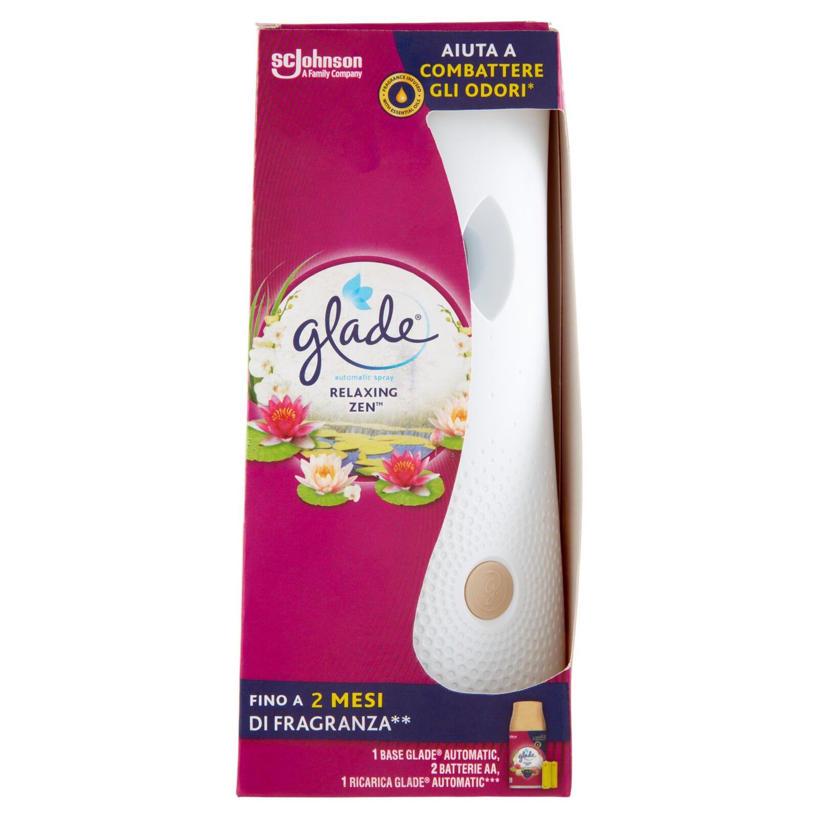 Glade Relaxing Zen Profumatore Ambienti Diffusore Con Ricarica Spray Automatico 269ml — confronto prezzi