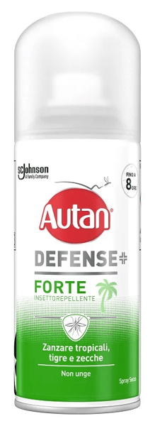 Autan Defense Forte 100 ml Spray Insettorepellente contro Zanzare Tropicali, Tigre e Zecche