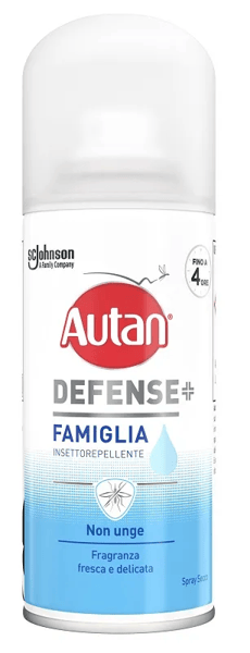 Autan Defense Famiglia Spray 100 ml Insetto Repellente per Protezione da Punture di Zanzare fino a 4 Ore