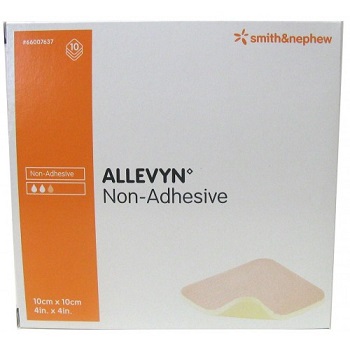 Allevyn Non Adhesive Cerotti 10cm X 10cm 10 Pezzi