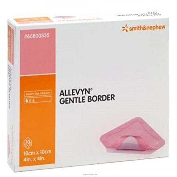 Medicazione allevyn gentle border 10 cm x 10 cm 10 pezzi