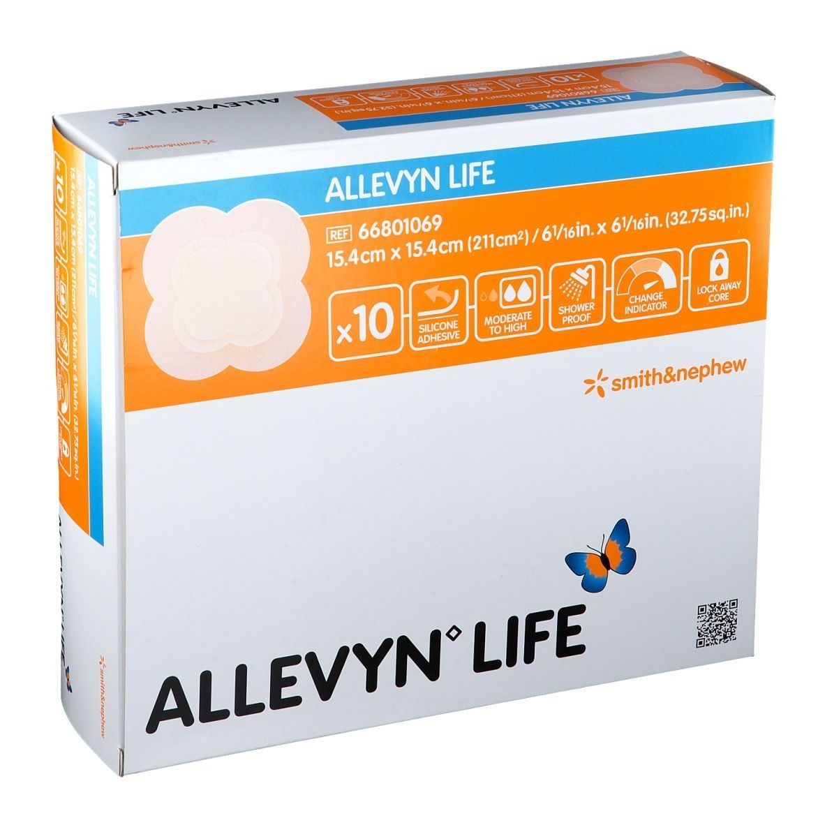MEDICAZIONI IN POLIURETANO PURO ALLEVYN LIFE 15,4 CM X 15,4 M 10 PEZZI