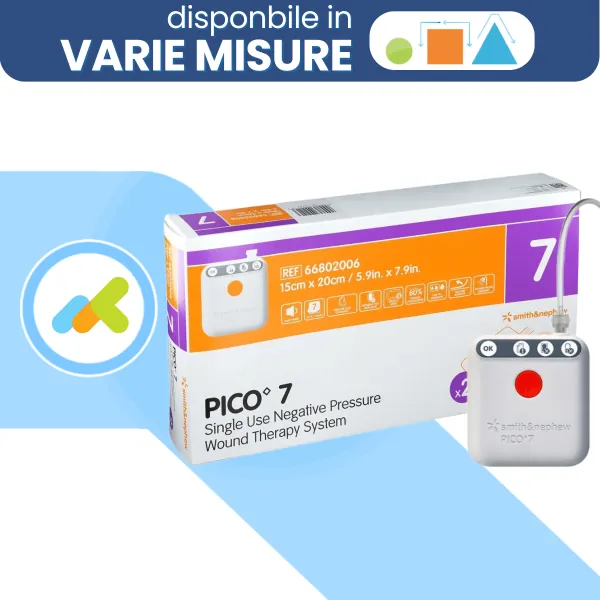 Smith & Nephew - Pico 7 Sistema Monouso Avanzato Per La Terapia A Pressione Negativa Delle Ferite Pz 15cm X 20cm