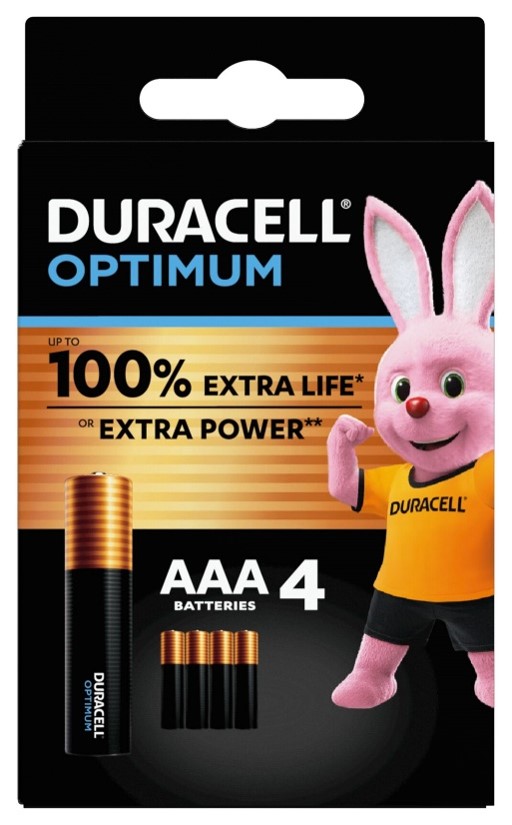 Duracell optimum aaa b4 4 pile blister — confronto prezzi