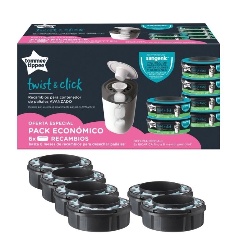 Tommee Tippee Twist&Click Ricarica per Mangiapannolini 6 Pezzi — confronto prezzi