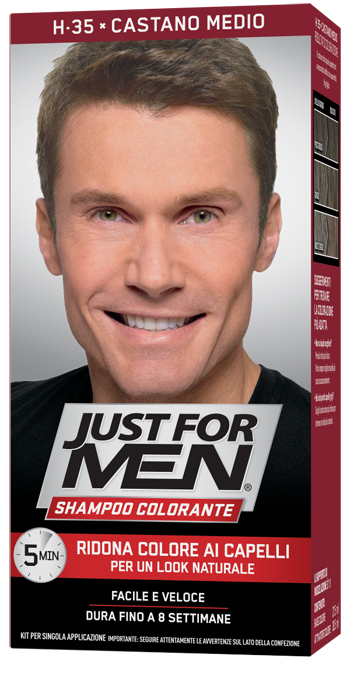 Just For Men Shampoo Colorante Colore Castano Medio