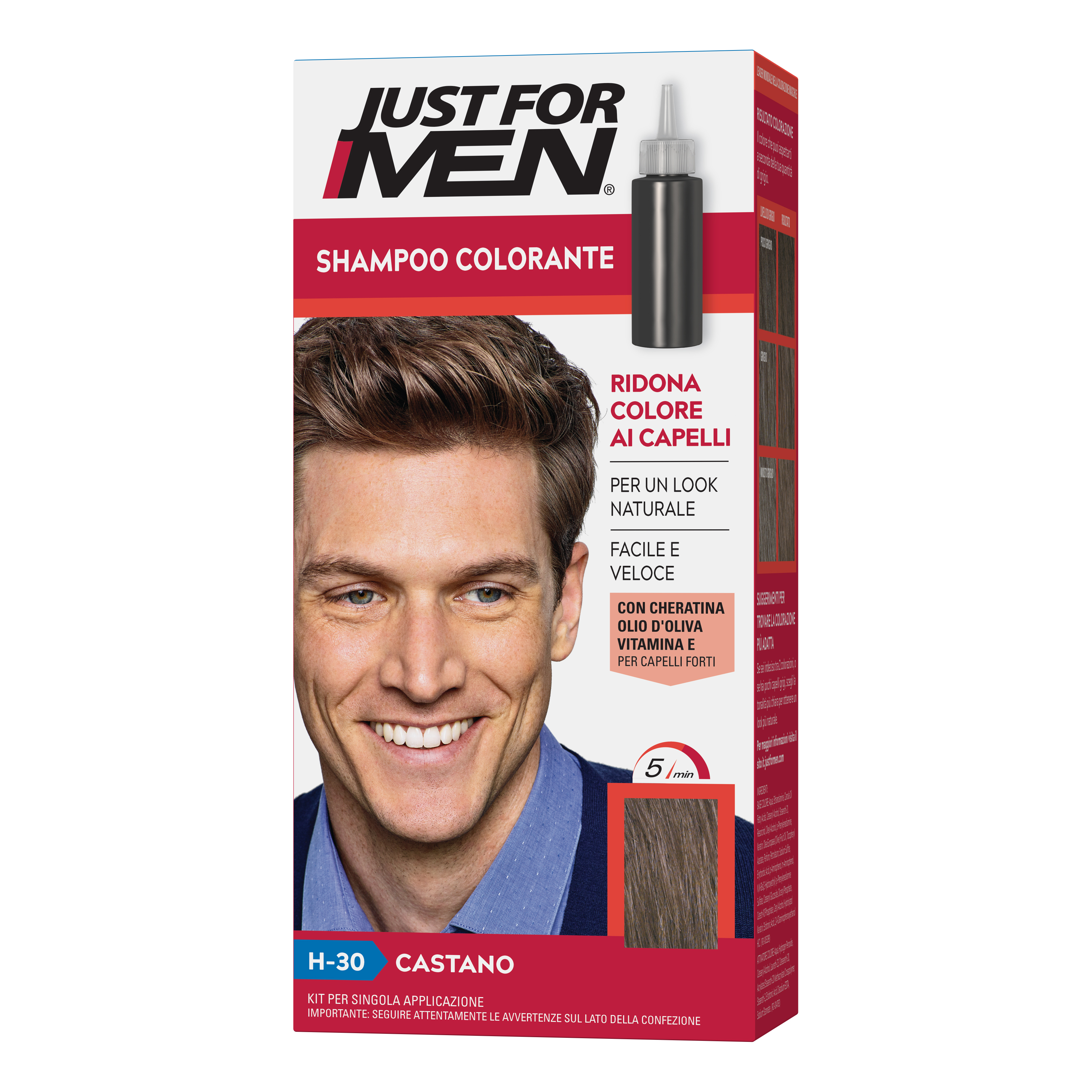 Just For Men Shampoo Colorante Tonalità H15 Biondo Scuro 98 g