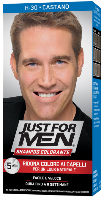 Just For Men Shampoo Colorante Tonalità H30 Castano 98 g