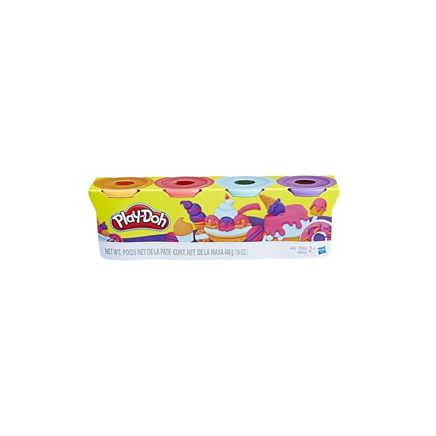 Hasbro Play-doh Plastilina Colori Assortiti 4 Vasetti
