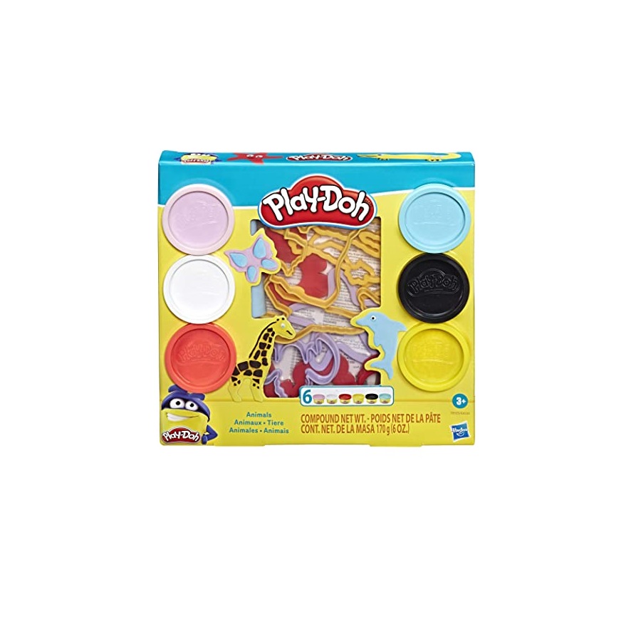 Hasbro Play-doh Forme Divertenti Animali Plastilina Colori Assortiti 6 Vasetti
