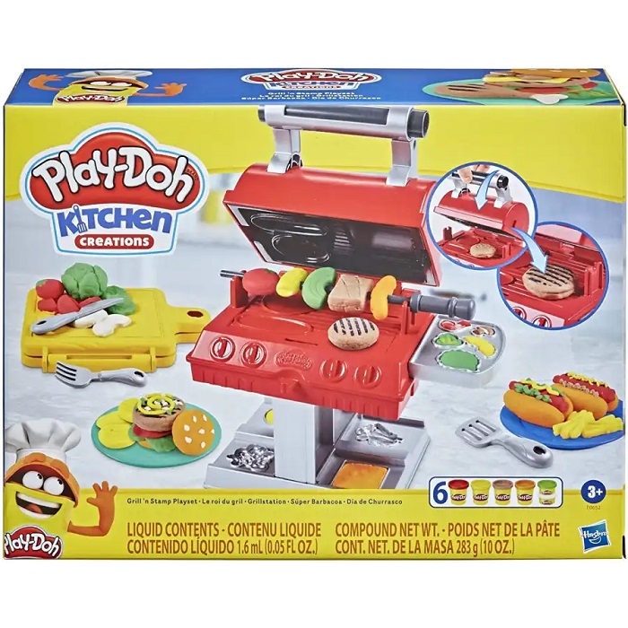 Hasbro Play-Doh Barbeque Play 6 Vasetti