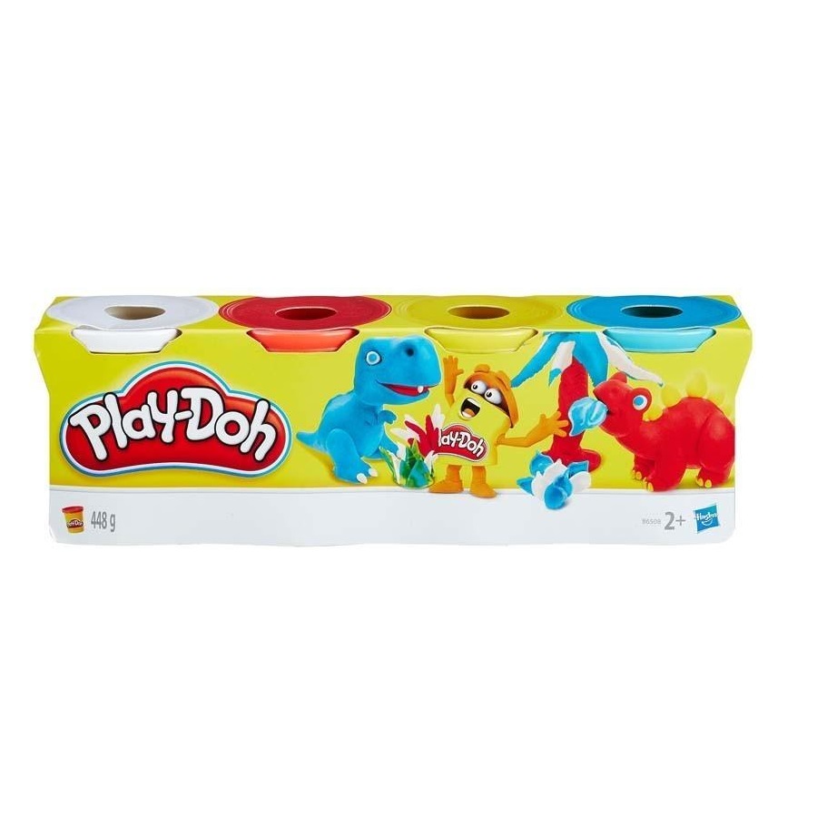 Hasbro Play-doh Plastilina Colori Assortiti 4 Vasetti