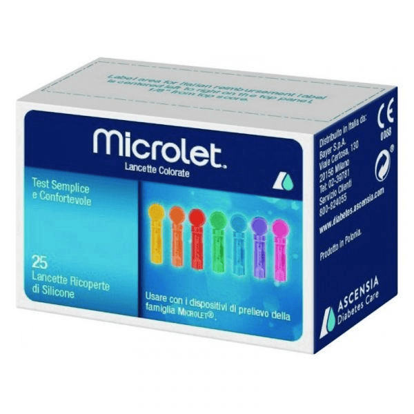 Lancette pungidito per dispositivo microlet 25 pezzi