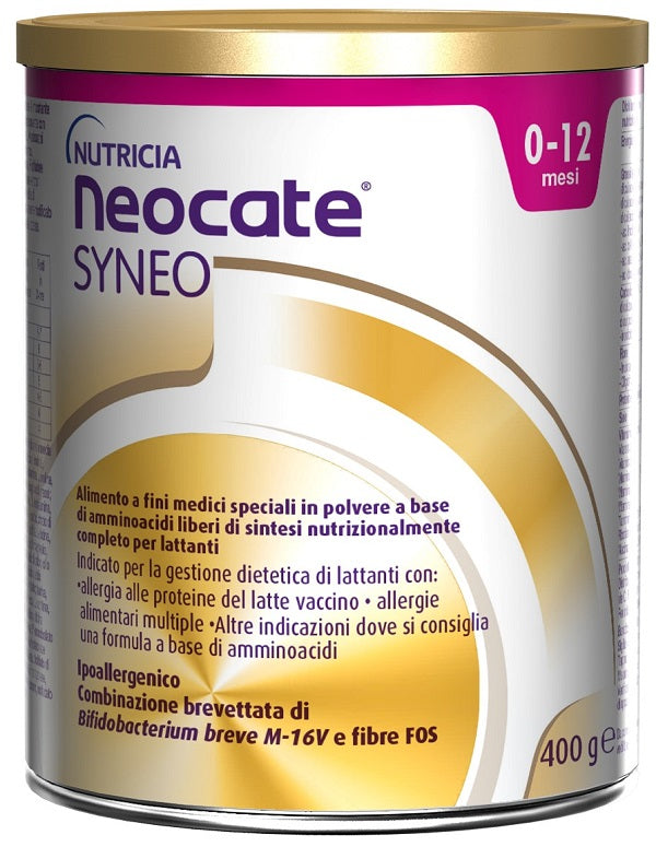 Neocate Syneo Alimento A Base Di Aminoacidi Per La Gestione Dell'allergia Al Latte Vaccino Polvere 400 Grammi