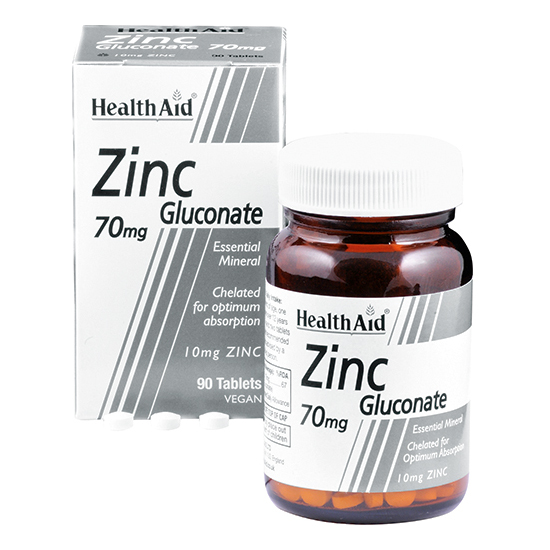 Health Aid Zinco Gluconato 90 Tavolette