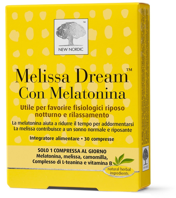 New Nordic Melissa Dream Con Melatonina 30 Compresse