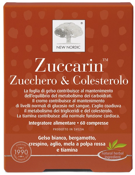 New Nordic Zuccarin Zucchero & Colesterolo 85,8 g Compresse