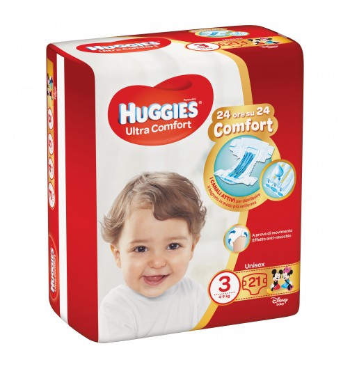 Huggies Ultra Comfort Bas3 21p