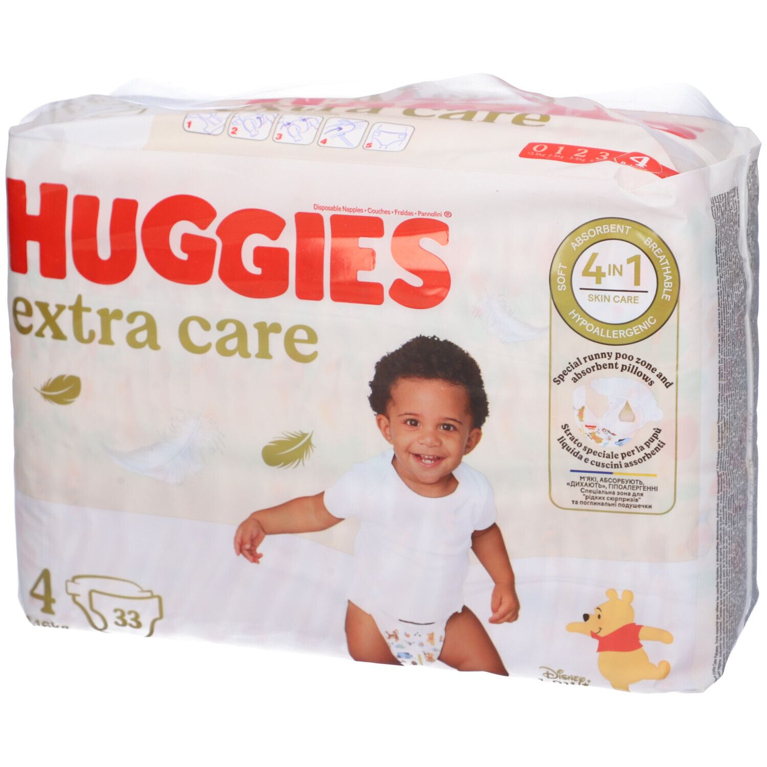 Huggies Extra Care Pannolini Taglia 4 33 pz