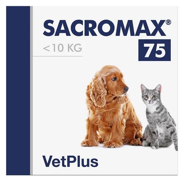 Vetplus Sacromax 75 < 10 KG Supporto Epatico per Cani e Gatti 30 Bustine