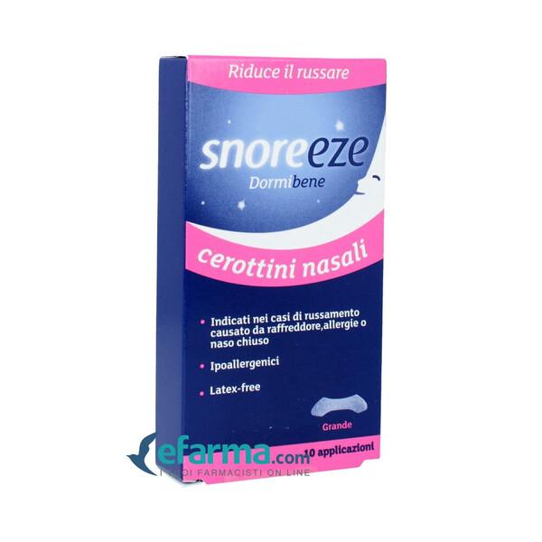 Snoreeze Cerotti Nasali Classico Largo 10 Pezzi