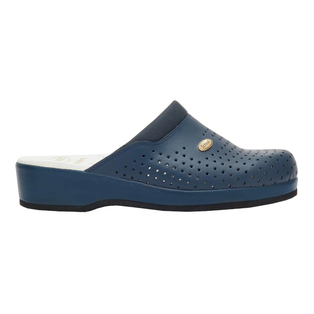 Dr. Scholl Clog Back Guard Pelle Blu n°45